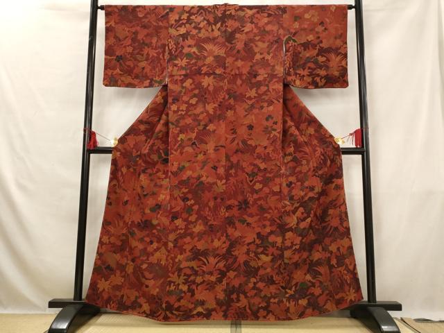 平和屋着物■上質な小紋 花鳥文 ますいわ屋扱い 正絹 逸品 AABG6767st