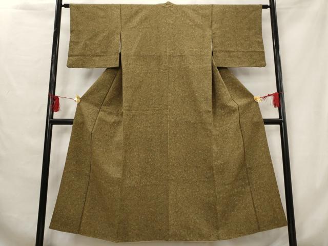 平和屋着物■上質な小紋 草花文 正絹 逸品 AABG6785st
