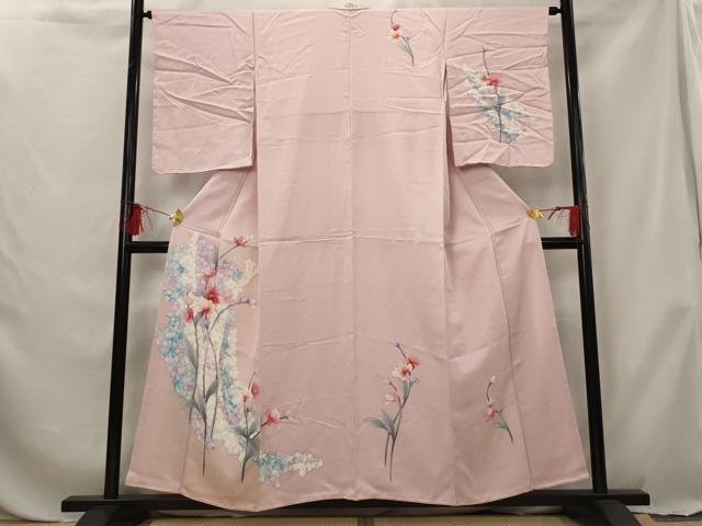 平和屋着物■訪問着 草花文 正絹 逸品 AABG6833st