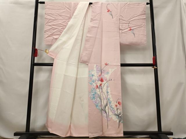 平和屋着物■訪問着 草花文 正絹 逸品 AABG6833st