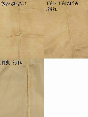 平和屋着物■訪問着 刺繍 雲取り花文 金彩 正絹 逸品 AABG6834st