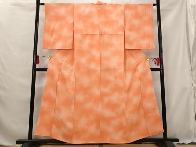 平和屋着物■上質な小紋 草花地紋 暈し染め 正絹 逸品 AABG6846st