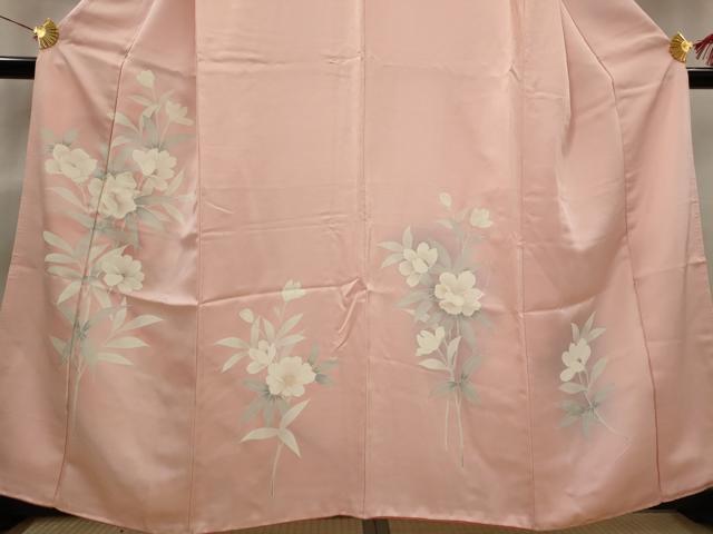 平和屋着物■訪問着 刺繍 草花文 暈し染め 正絹 逸品 AABG6851st