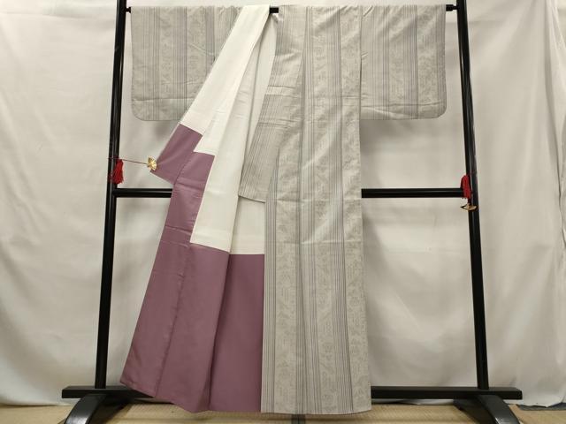 平和屋着物■上質な紬 花鳥間道 正絹 逸品 AABG6867st