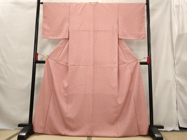 平和屋着物■小紋 舞蝶文 洗える着物 未使用 AABG6912st