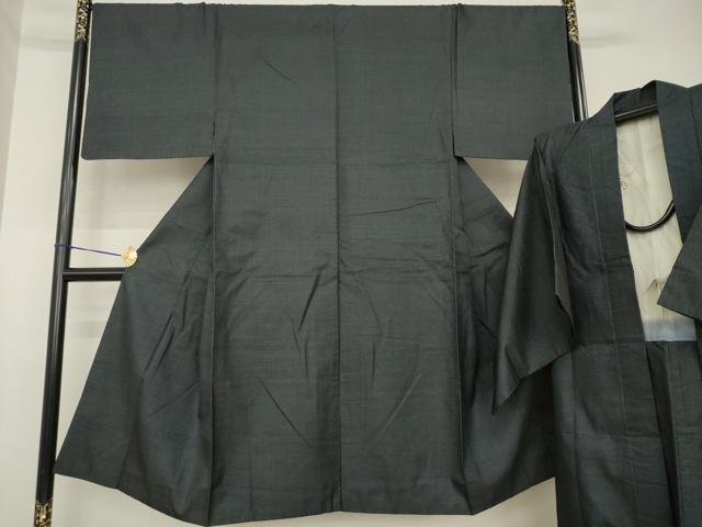 平和屋着物●男性 本場大島紬 アンサンブル 亀甲絣 正絹 逸品 AABG6927ck