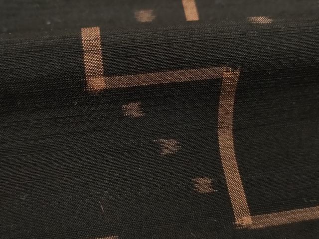 平和屋着物●本場琉球絣 二部式 バンジョウ 証紙付き 正絹 逸品 AABG6928ck
