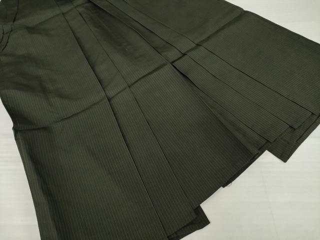 平和屋着物●男性 馬乗り袴 縞 三越扱い 正絹 逸品 AABG6934ck