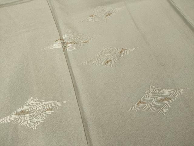 平和屋着物●訪問着 総刺繍 立波文 ゑり善扱い 正絹 逸品 AABG6952ck