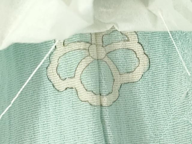 平和屋着物▽上質な色無地 単衣 錆青磁色 正絹 逸品 AABG6977ck