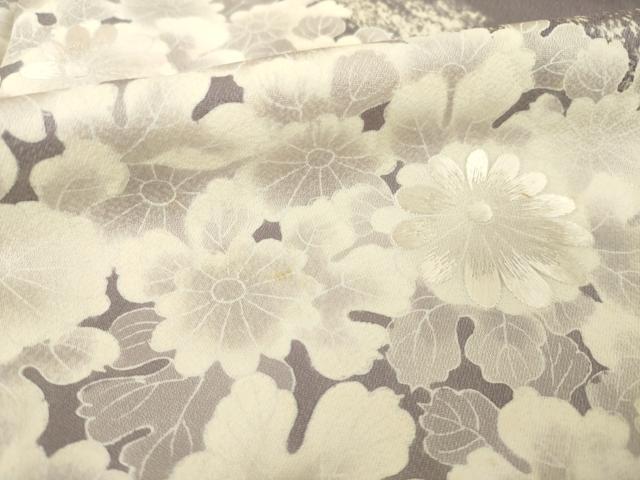 平和屋着物▽訪問着 単衣 刺繍 花尽くし 正絹 逸品 AABG6978ck