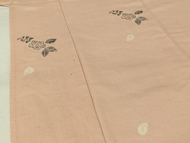 平和屋着物▽上質な紬 単衣 辻が花 正絹 逸品 AABG7005jh
