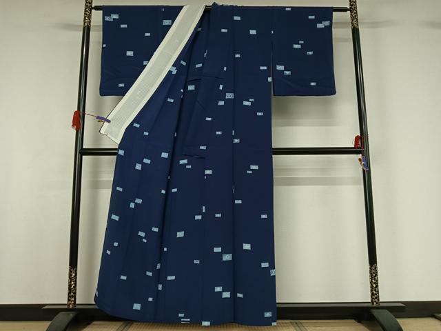 平和屋着物▽上質な小紋 単衣 宝づくし 正絹 逸品 AABG7015jh