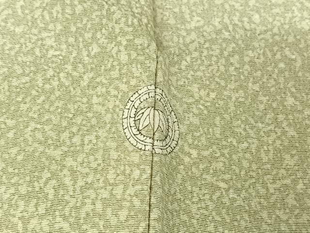 平和屋着物▽上質な小紋 単衣 霞文 正絹 逸品 AABG7016jh