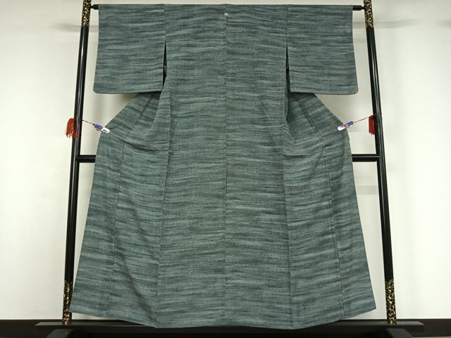 平和屋着物▽上質な小紋 単衣 霞文 正絹 逸品 AABG7024jh