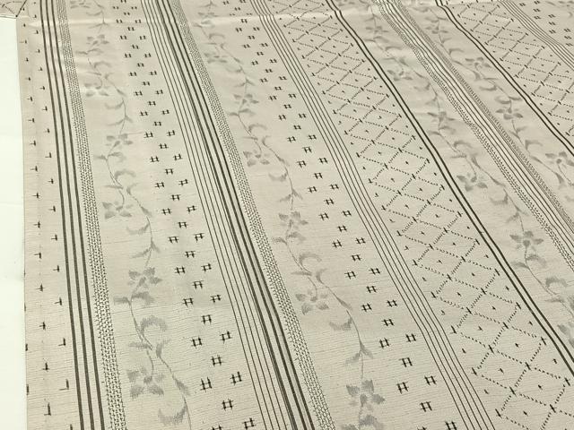 平和屋着物▽上質な紬 単衣 花間道 正絹 逸品 AABG7033jh