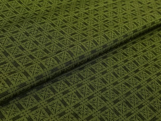 平和屋着物▽上質な紬 単衣 格子 正絹 逸品 AABG7050jh