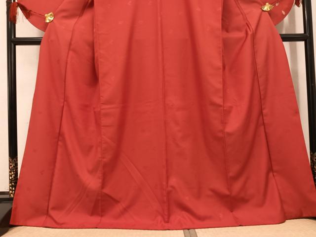 平和屋着物●小振袖 二尺袖 花蝶文 暈し染め 金彩 洗える着物 AABG7084ph