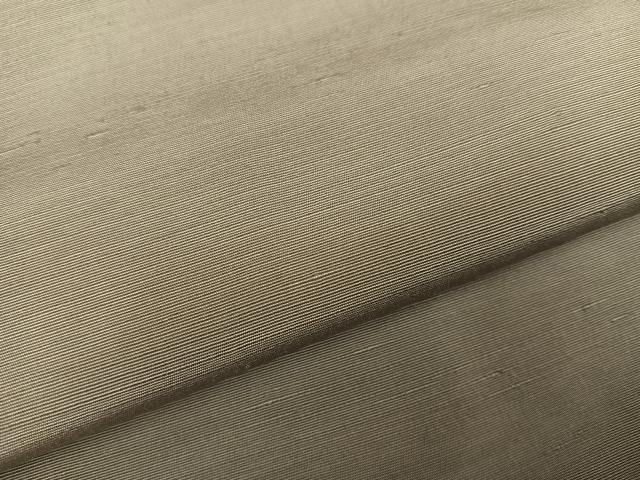 平和屋着物●上質な紬 色無地 利休白茶色 正絹 逸品 未使用 AABG7090ph