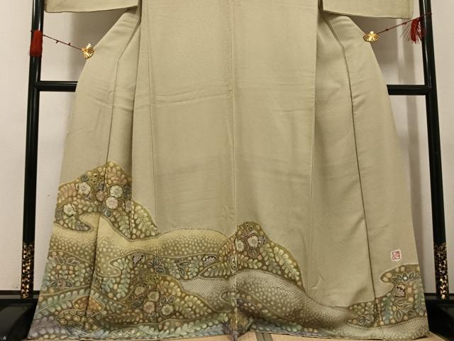 平和屋着物●樋熊哲也 色留袖 辻が花 絞り 手描き 正絹 逸品 AABG7098ph
