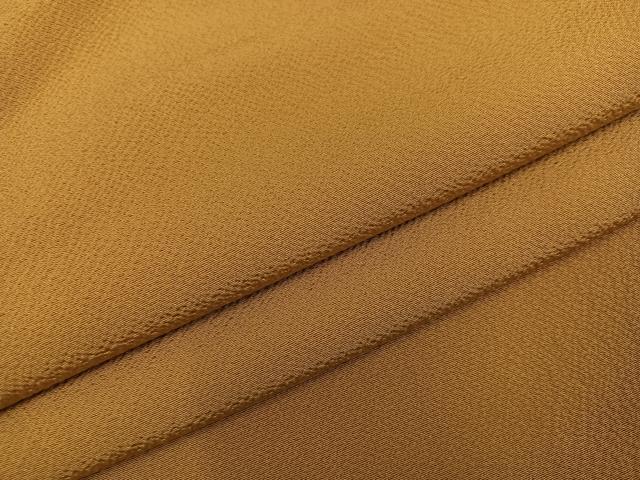 平和屋着物●上質な色無地 黄土色 やまと誂製 正絹 逸品 AABG7100ph