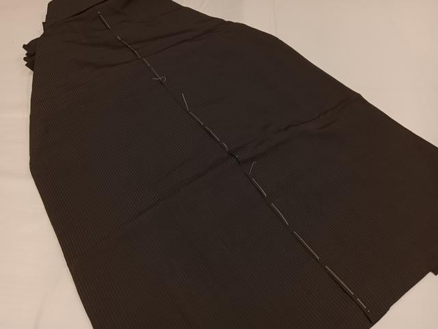 平和屋着物●男性 馬乗り袴 縞 正絹 逸品 未使用 AABG7103ph