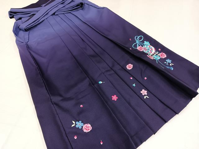 平和屋着物●女性 行灯袴 刺繍 花毬文 洗える着物 AABG7106ph