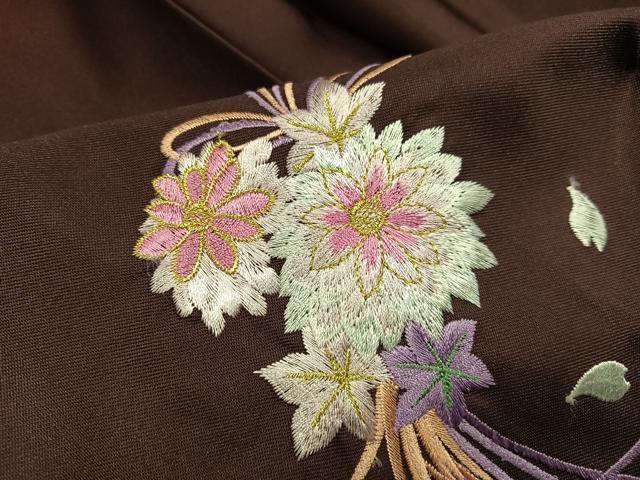 平和屋着物●女性 行灯袴 刺繍 薬玉 暈し染め 洗える着物 AABG7109ph