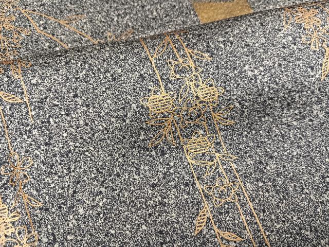 平和屋着物●訪問着 刺繍 草花文 金彩 正絹 逸品 AABG7122ph