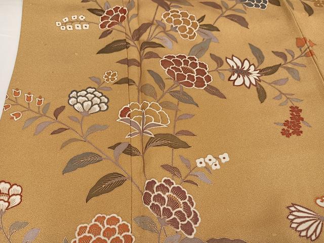 平和屋着物●訪問着 枝花文 暈し染め 金彩 正絹 逸品 AABG7131ph