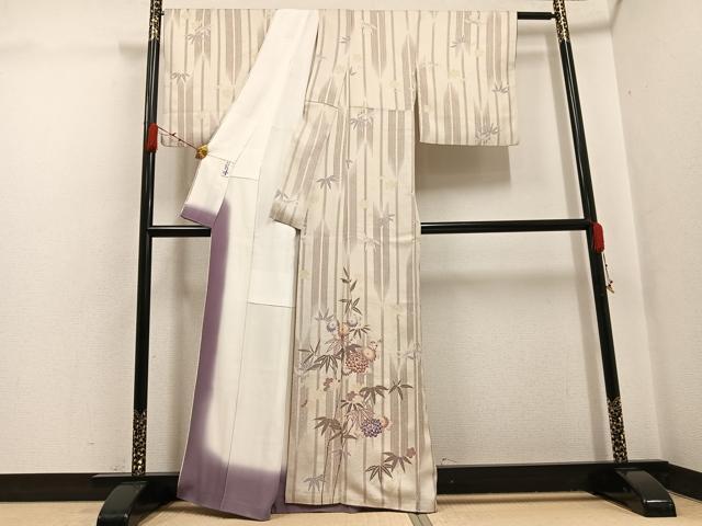 平和屋着物●訪問着 草花文 やまと誂製 正絹 逸品 AABG7148ph