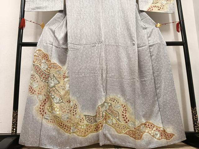 平和屋着物●訪問着 辻が花 暈し染め 金彩 正絹 逸品 AABG7156ph