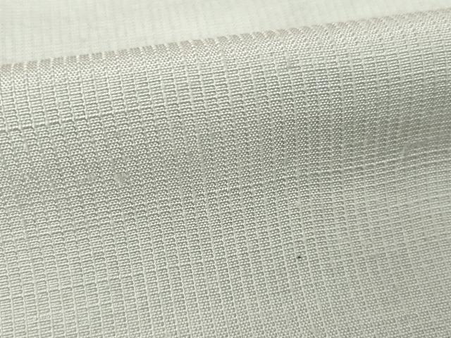 平和屋着物▽上質な紬 単衣 色無地 素鼠色 正絹 逸品 AABG7232ck