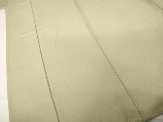 平和屋着物▽上質な色無地 単衣 空五倍子色 正絹 逸品 AABG7277ck