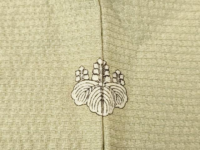 平和屋着物▽上質な色無地 単衣 空五倍子色 正絹 逸品 AABG7277ck