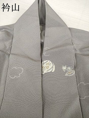 平和屋着物▽上質な小紋 単衣 辻が花 舞花丸文 正絹 逸品 AABG7279ck