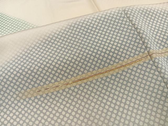 平和屋着物●訪問着 刺繍 遠山文 暈し染め 金糸 ロング丈 正絹 逸品 未使用 AABG7285ph