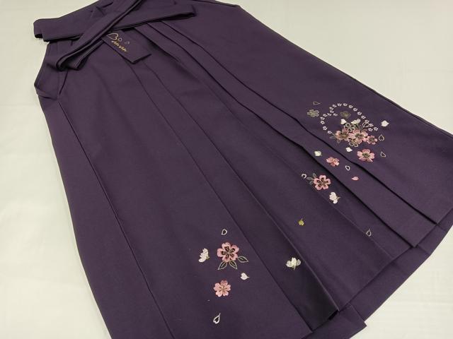 平和屋着物●「anan」ブランド 女性 行灯袴 刺繍 舞花文 金糸 洗える着物 AABG7293ph