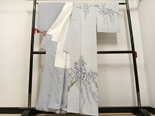 平和屋着物●訪問着 友禅 作家物 修作 藤花房 金彩 正絹 逸品 AABG7300ph
