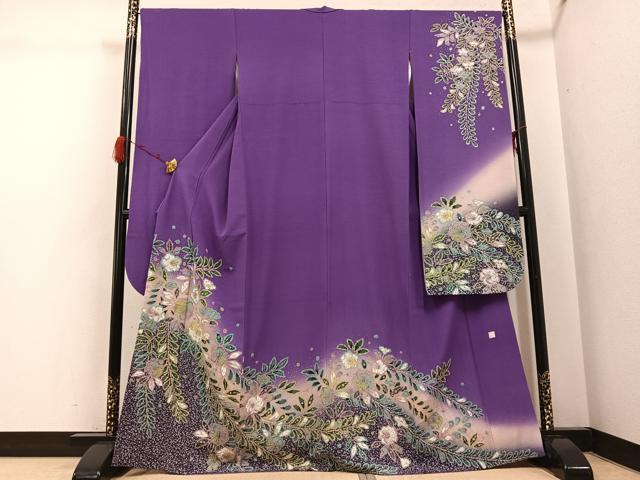 平和屋着物●豪華振袖 作家物 辻が花 絞り 暈し染め 正絹 逸品 AABG7347ph