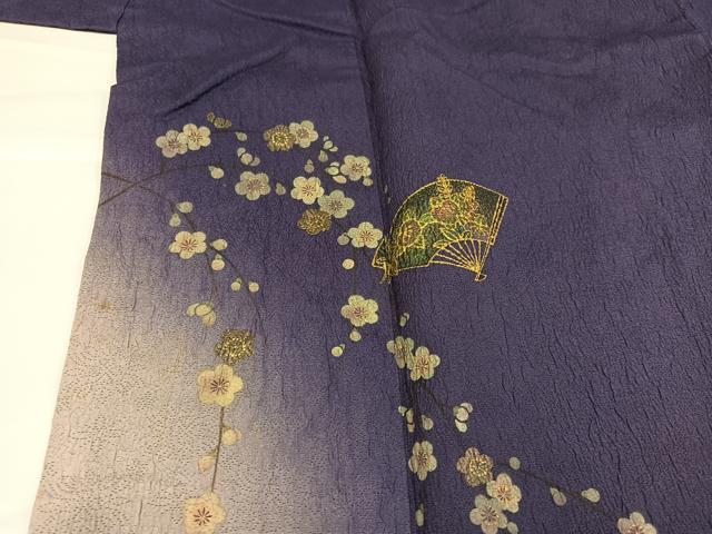 平和屋着物●訪問着 扇面花文 暈し染め 金彩 やまと誂製 正絹 逸品 AABG7354ph