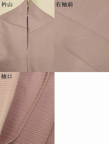 平和屋着物*夏物 色無地 絽 鴇鼠色 正絹 逸品 AABG7379jd