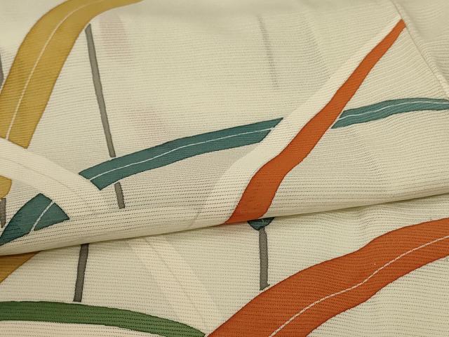 平和屋着物*夏物 訪問着 絽 枝葉文 正絹 逸品 AABG7383jd