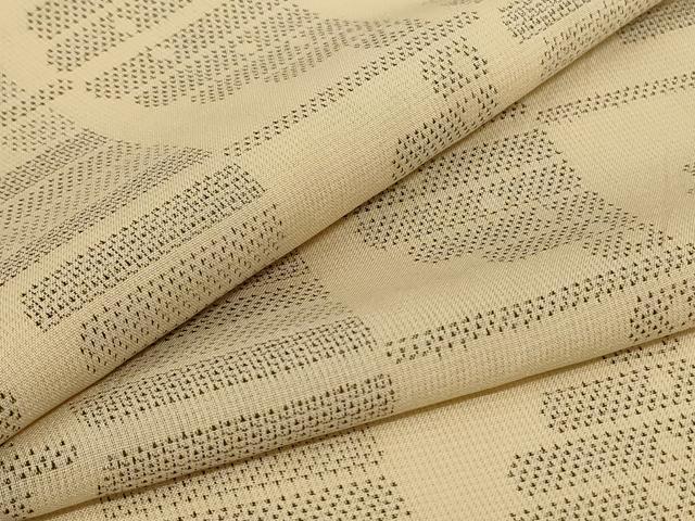 平和屋着物*夏物 本場大島紬 夏大島 160亀甲 幾何学文様 正絹 逸品 AABG7396jd
