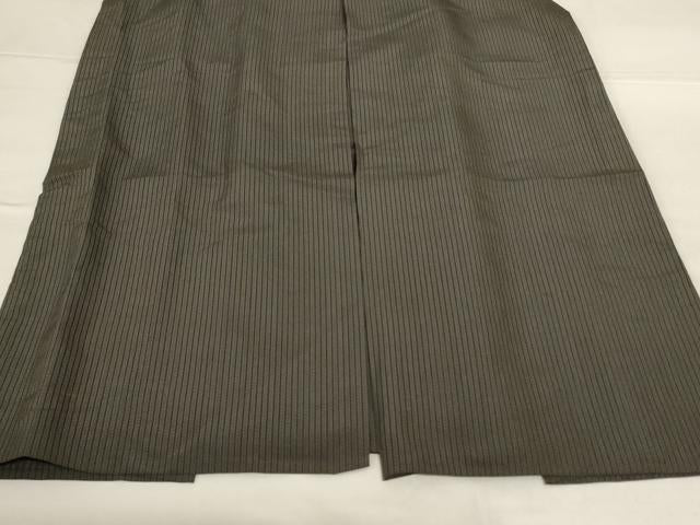 平和屋着物*夏物 男性 行灯袴 縞 正絹 逸品 AABG7400jd