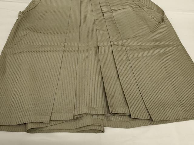 平和屋着物*夏物 男性 行灯袴 縞 正絹 逸品 AABG7401jd
