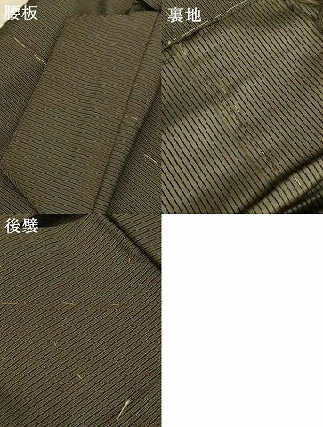 平和屋着物*夏物 男性 行灯袴 縞 正絹 逸品 AABG7404jd