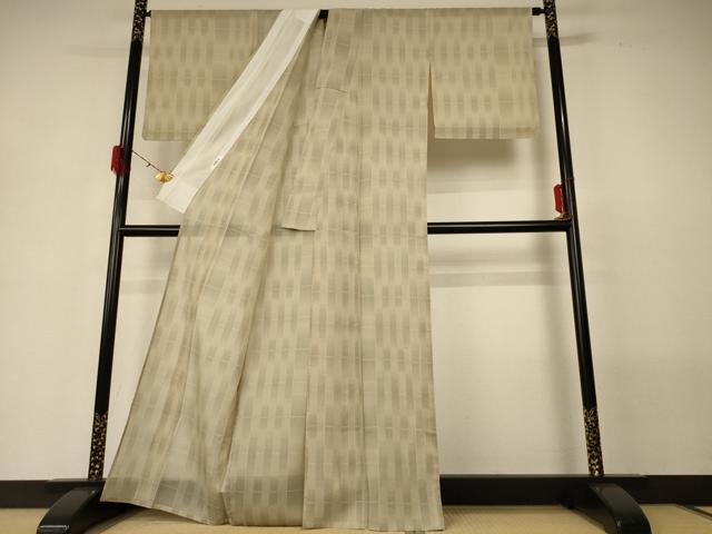 平和屋着物*夏物 本場大島紬 夏大島 変わり縞 正絹 逸品 AABG7408jd
