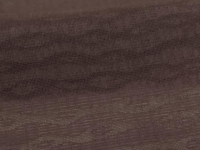 平和屋着物*夏物 色無地 紗 黒紅色 正絹 逸品 AABG7411jd