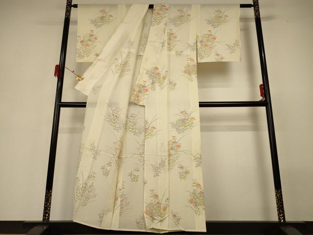 平和屋着物*夏物 訪問着 絽 花籠文 正絹 逸品 AABG7439jd